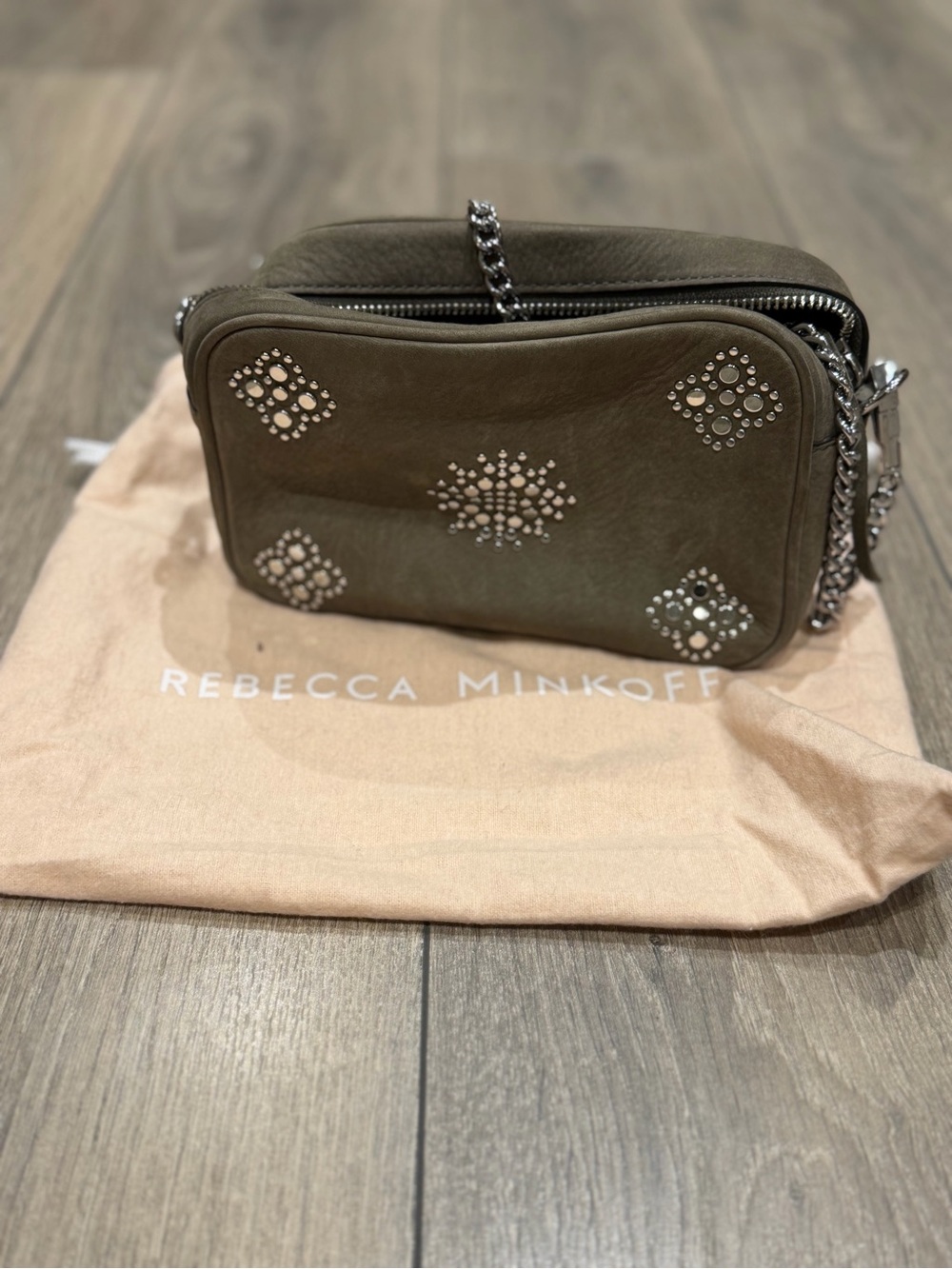 Rebecca Minkoff Taupe Studded Bag